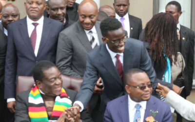 Emergination Africa Presents to His Excellency President Emmerson D. Mnangagwa of Zimbabwe
